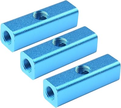 Aluminum 1/4 Inch 2-Way 5-Port Inline Air Manifold Block Splitter Fitting for Compressor, Pneumatic Cylinder & Vacuum Systems   For BSP Threaded, 0 1 MPa Working
