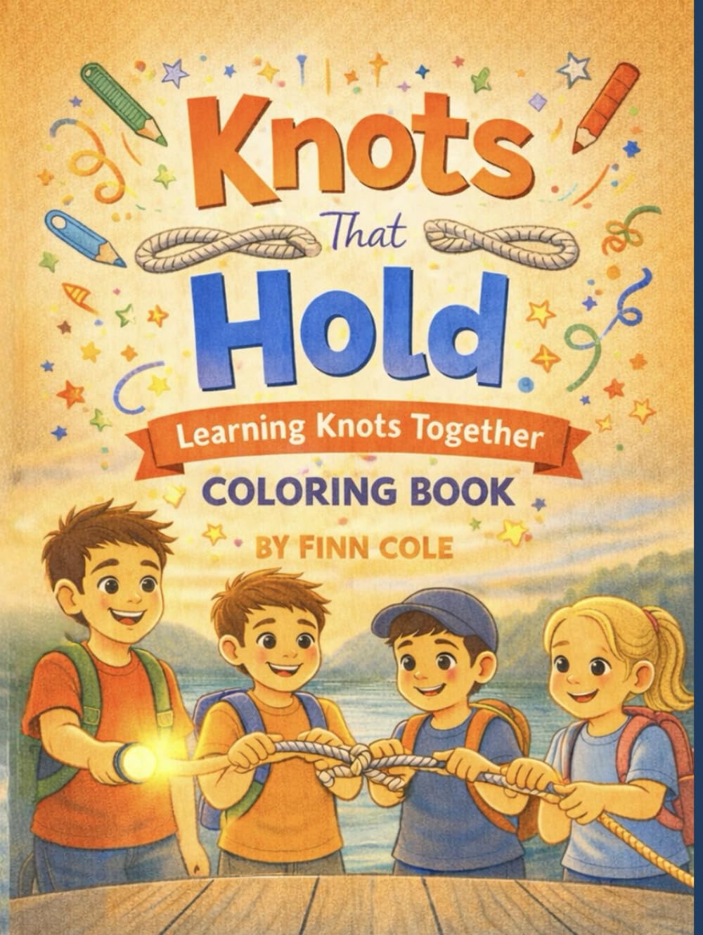 Knots That Hold: Learning Knots Together — A Coloring Book (Tied Together by Dad)
