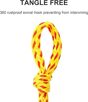 2 Pcs Boat Tube Towable Rope Quick Connector for Tubing | Boat Tow Harness for Tubing, Self Centering Tow Harness for Boat WaterSports