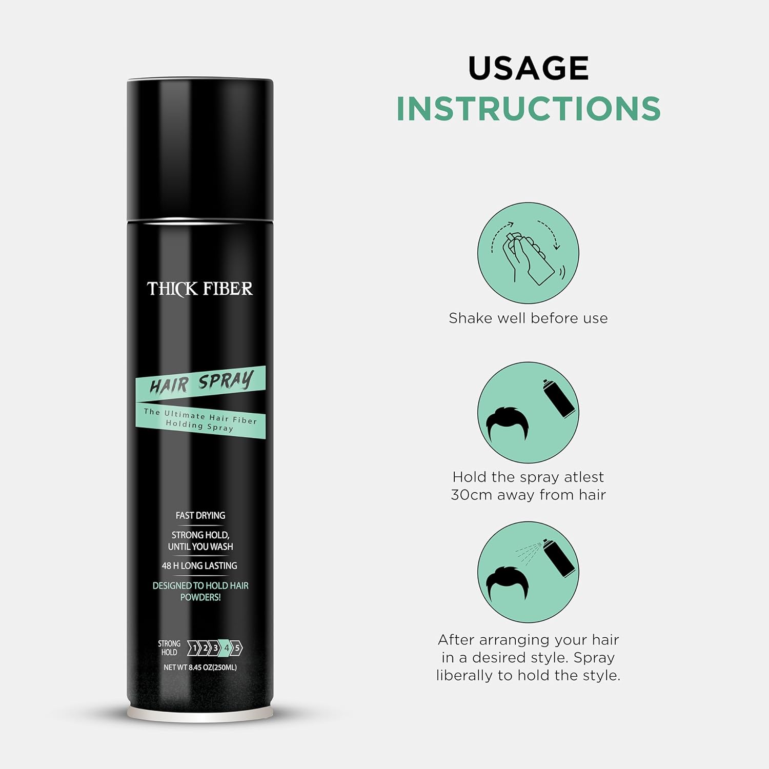 THICK FIBER Hair Spray – Ultimate Holding Spray for Hair Fibers, Strong Hold Until You Wash, Designed for Hair Powder – Long-Lasting, Non-Greasy Formula 5 71R46kZPWbL. SL1500