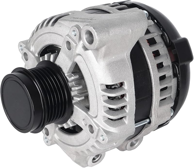Alternador KUSATEC 04801624AD 12 V 160 A com polia de 6 canais, rotação CW – Para Chrysler, Dodge, Ram e Volkswagen