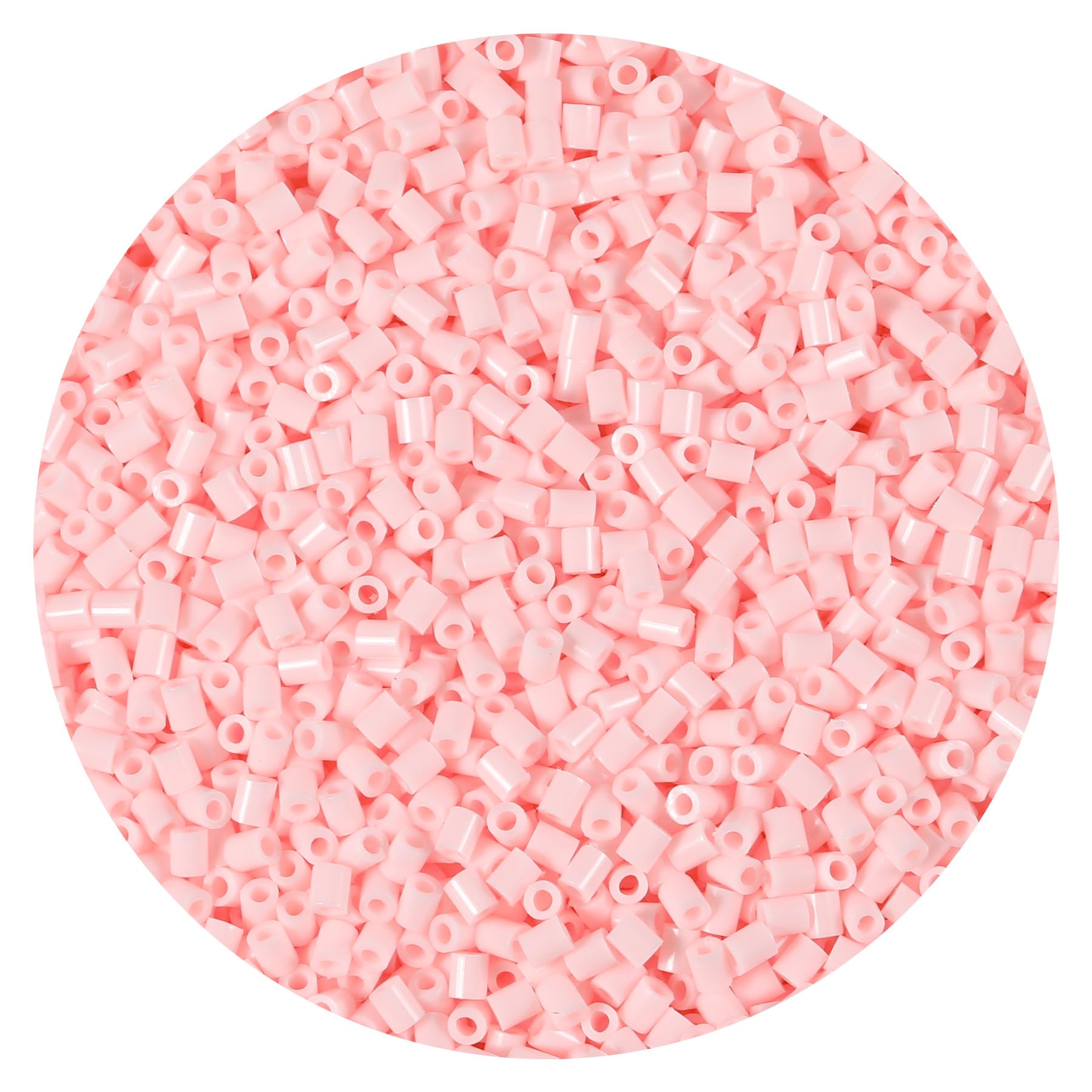 10000Pcs Loose Mini Fuse Beads 2.6mm Bulk Refill Kit Stress Relief Pixel Art 3D Craft Melting Beads for DIY Decor Crafts Creative Handmade Projects (E08 Pink 1)