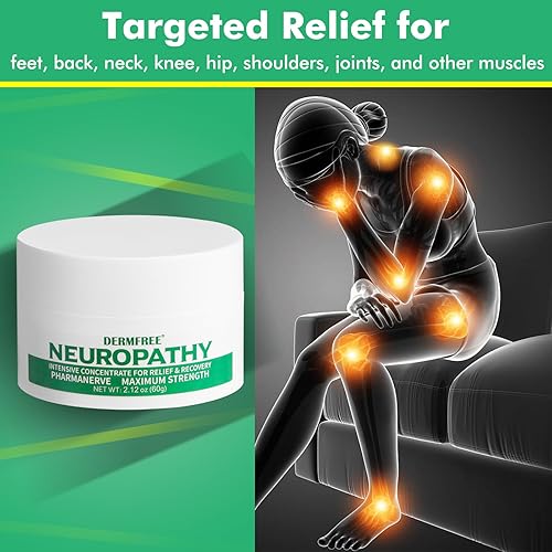 Miniatura 3 de Crema para aliviar el dolor neuropatía nervioso con efecto refrescante, máxima resistencia para pies, manos, piernas, músculos, articulaciones,