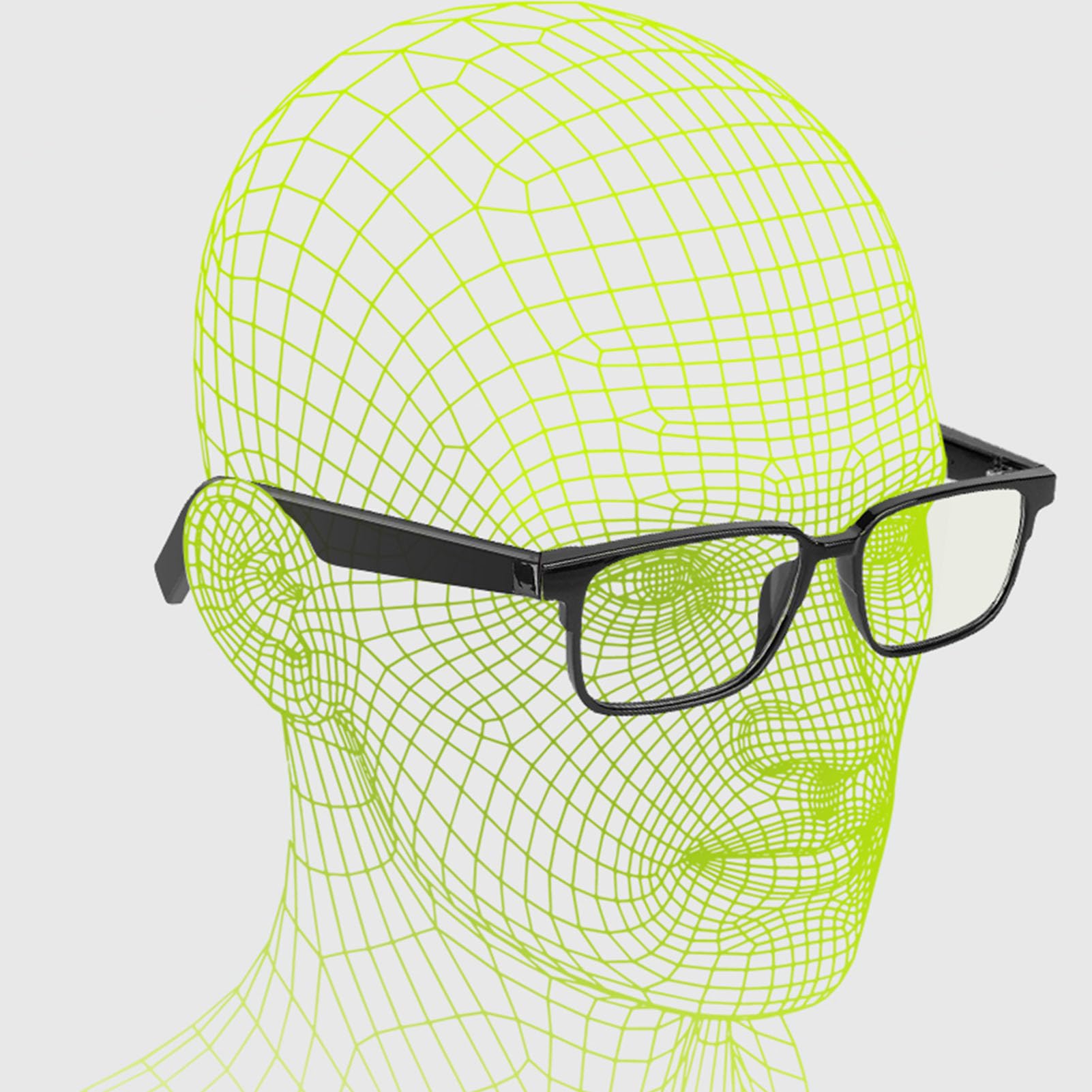 Lunettes Intelligentes, Lunettes de sans Fil IP5 étanches à Oreille Ouverte avec Deux Microphones, Commande Vocale BT 5.3, Lunettes Audio (Verres individuels)