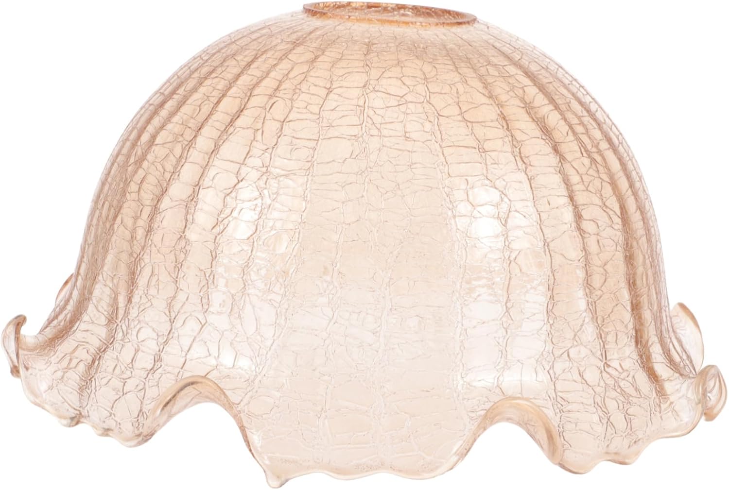 UPKOCH Crackle Glass Shade for Pendant Lights Elegant Decorative Lampshade Cover for Ceiling Fixtures for Home Decor Softens Light and Atmosphere