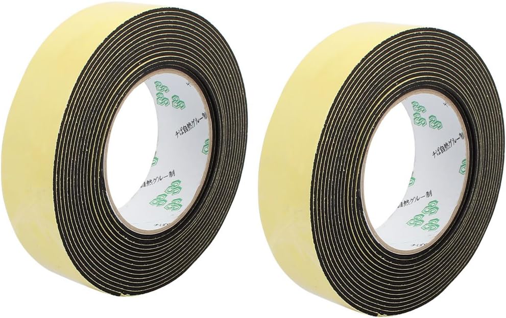2Pcs 35mm x 2mm Super Strong Single Side EVA Sponge Foam Tape Black 5M Length (f013a6b35c4b777ea2e57188572d4ea6)