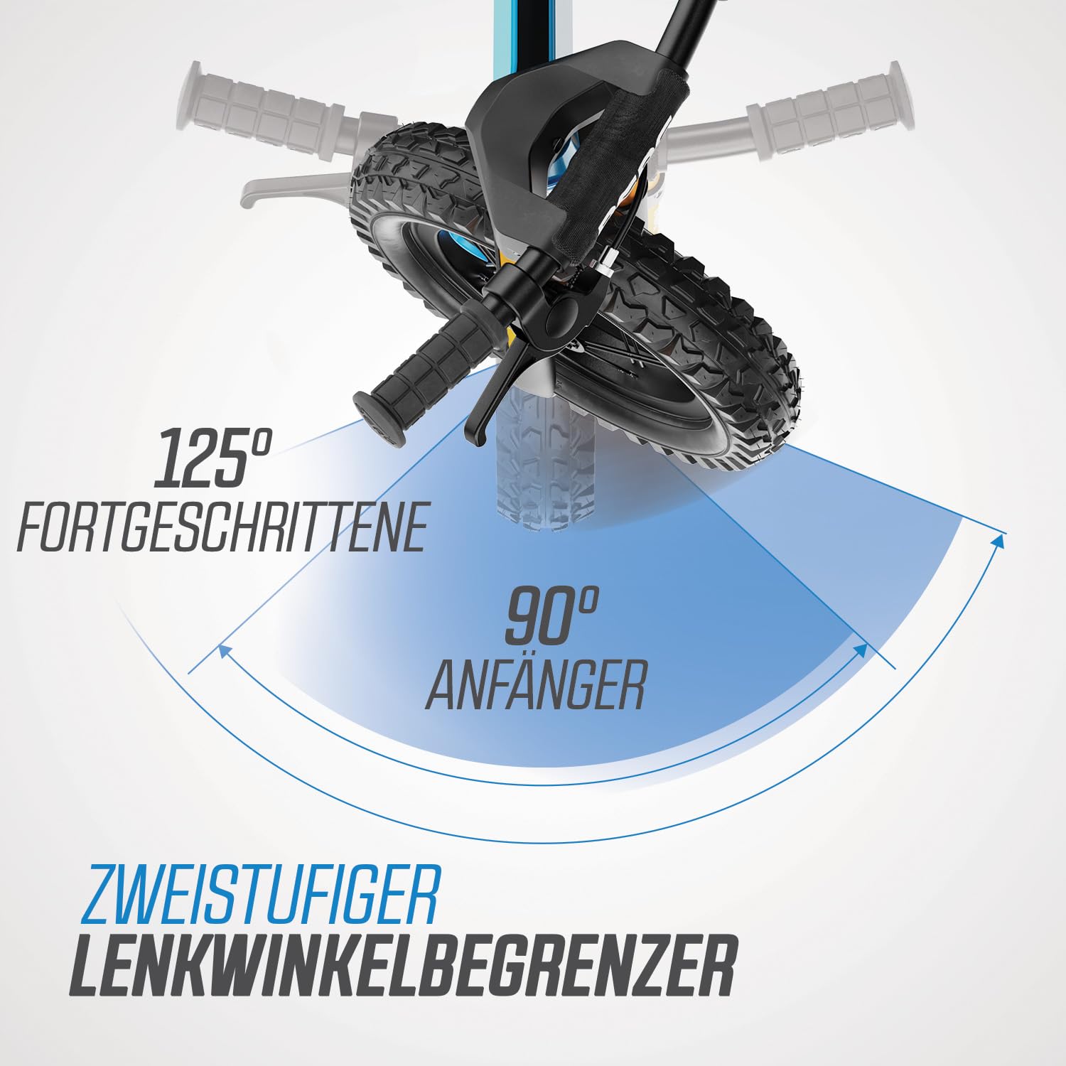 BERG Biky Cross 12 Zoll Laufrad für Jungen und Mädchen ab 2 Jahren | Kinder Laufrad mit Handbremse, Luftreifen, höhenverstellbarem Sattel & leichtem Magnesiumrahmen