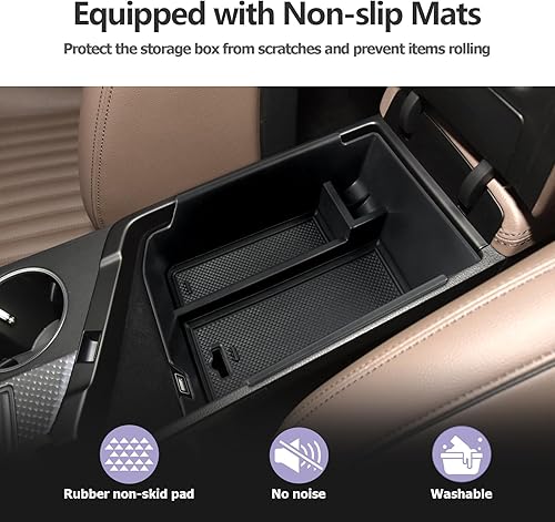 Miniatura 5 de LUWU - Organizador de consola central Genesis G70 2023, organizador de consola central Genesis G70 2023 G70, caja de almacenamiento para