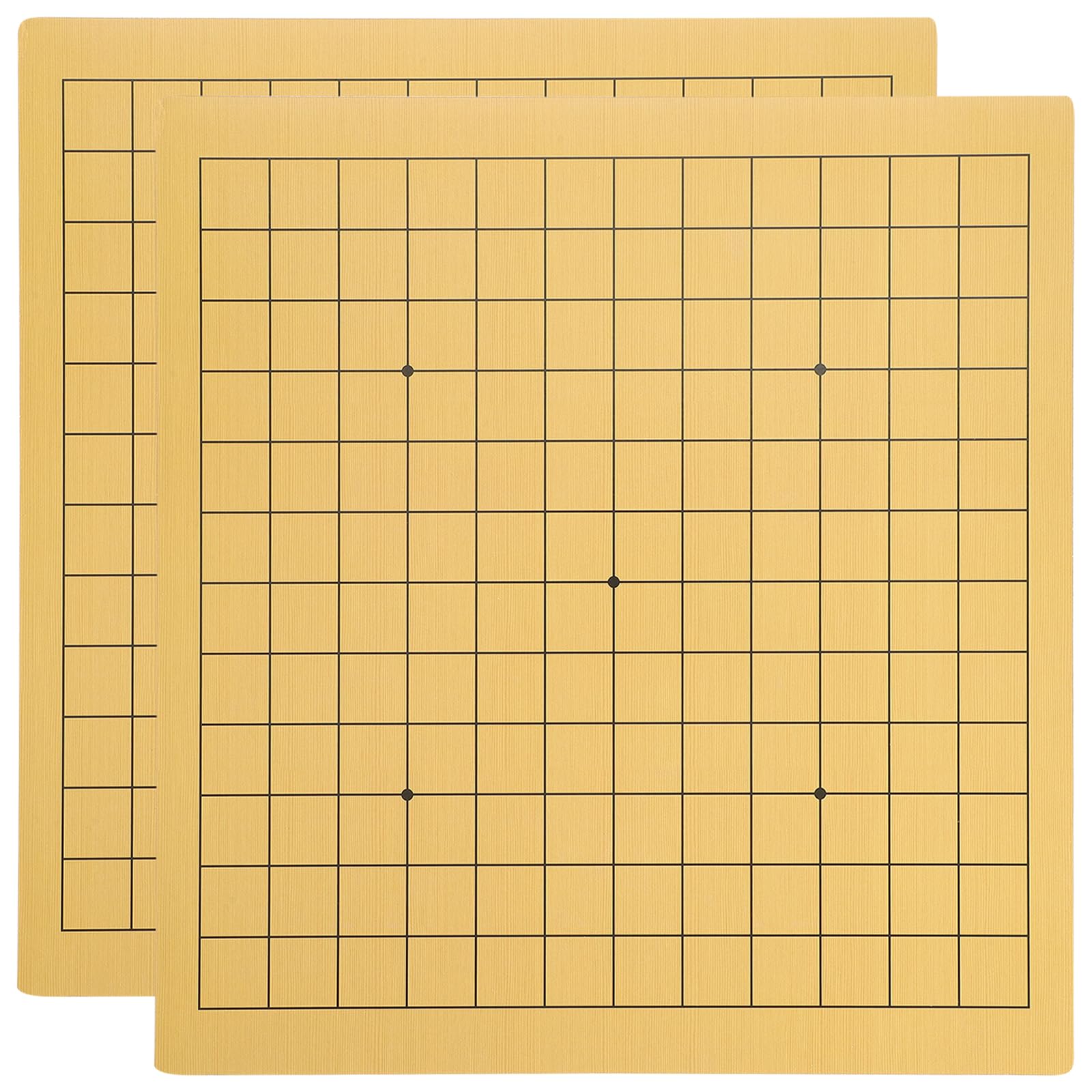 Vaguelly Tablero de Ajedrez de Madera Doble Cara Portátil y Estable, Juego de Mesa Go 2 Piezas para Niños y Adultos