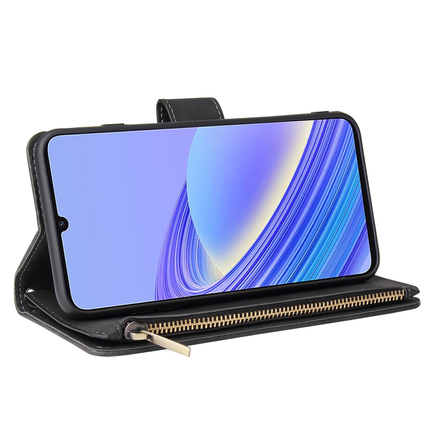 Produktbild von Asuwish Handyhülle Für TCL 40 XE/40 X – Mit Kartenfächern, Ständer & Displayschutz