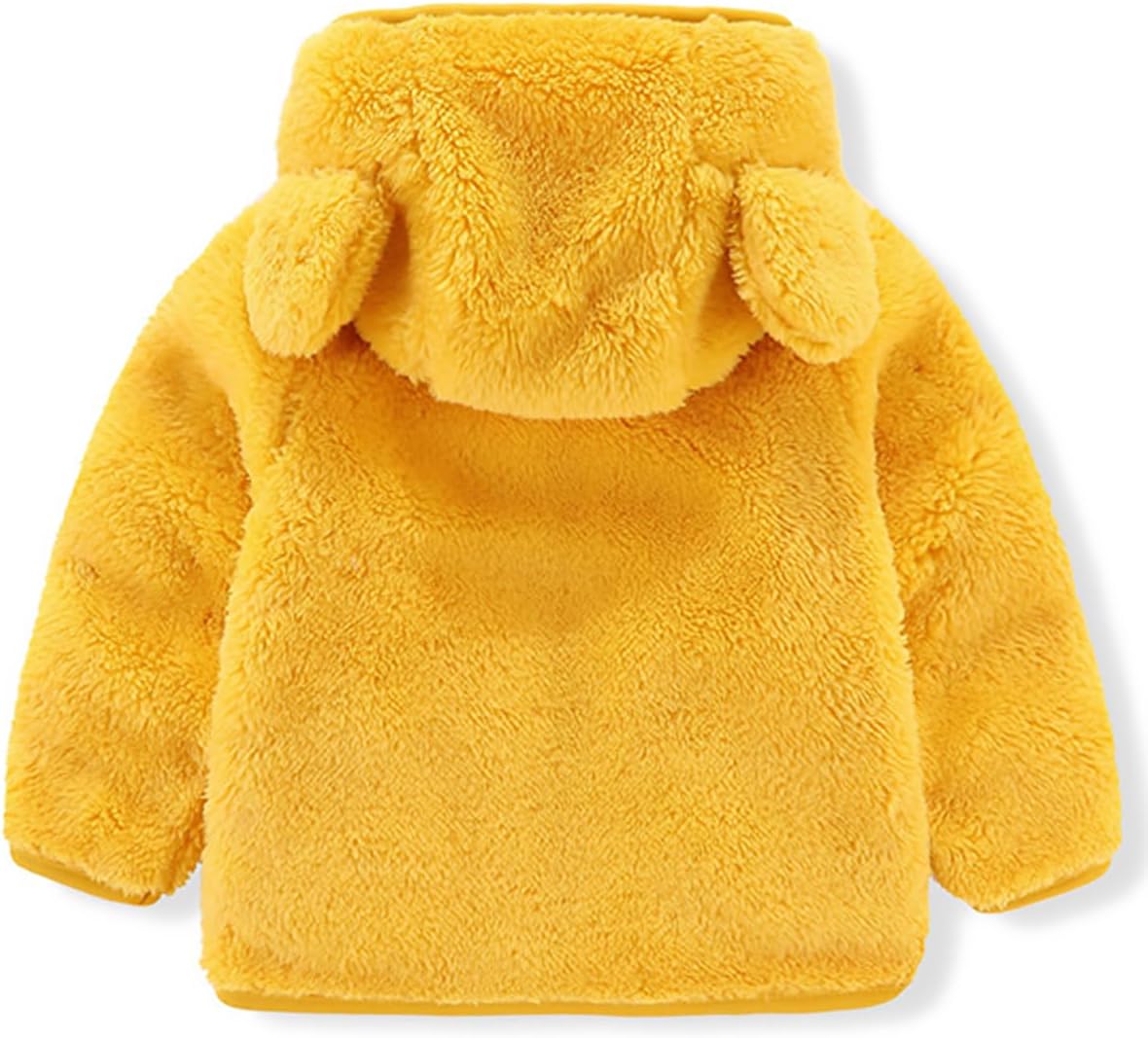 AIWUHE Toddler Boys Girls Hooded Fleece Jacket Cute Bear Hoodie Zip Up Teddy Coat Sherpa Winter Warm Outwear With Pocket 1-6Y