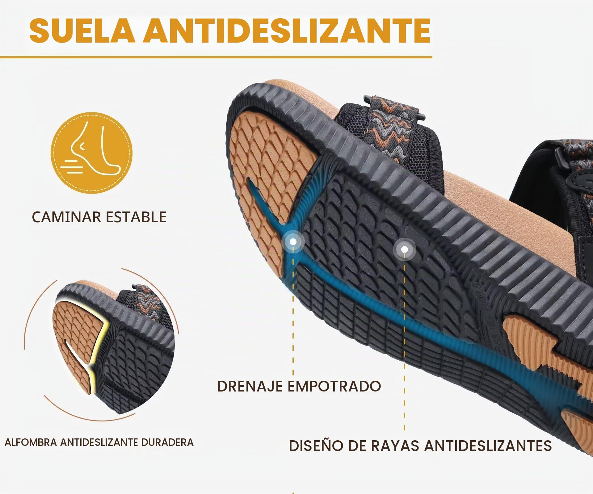 KuaiLu Sandalias ortopédicas para caminar para mujer con cómodo soporte de arco, alivio de la fascitis plantar, verano, al aire libre, senderismo, deporte, recuperación, correa ajustable, zapatos