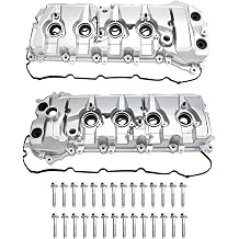 MITZONE Aluminum Valve Cover Set Compatible with Ford 2015-2021 5.2L Engines 2011-2017 5.0L Engines Left driver side and Right passenger side