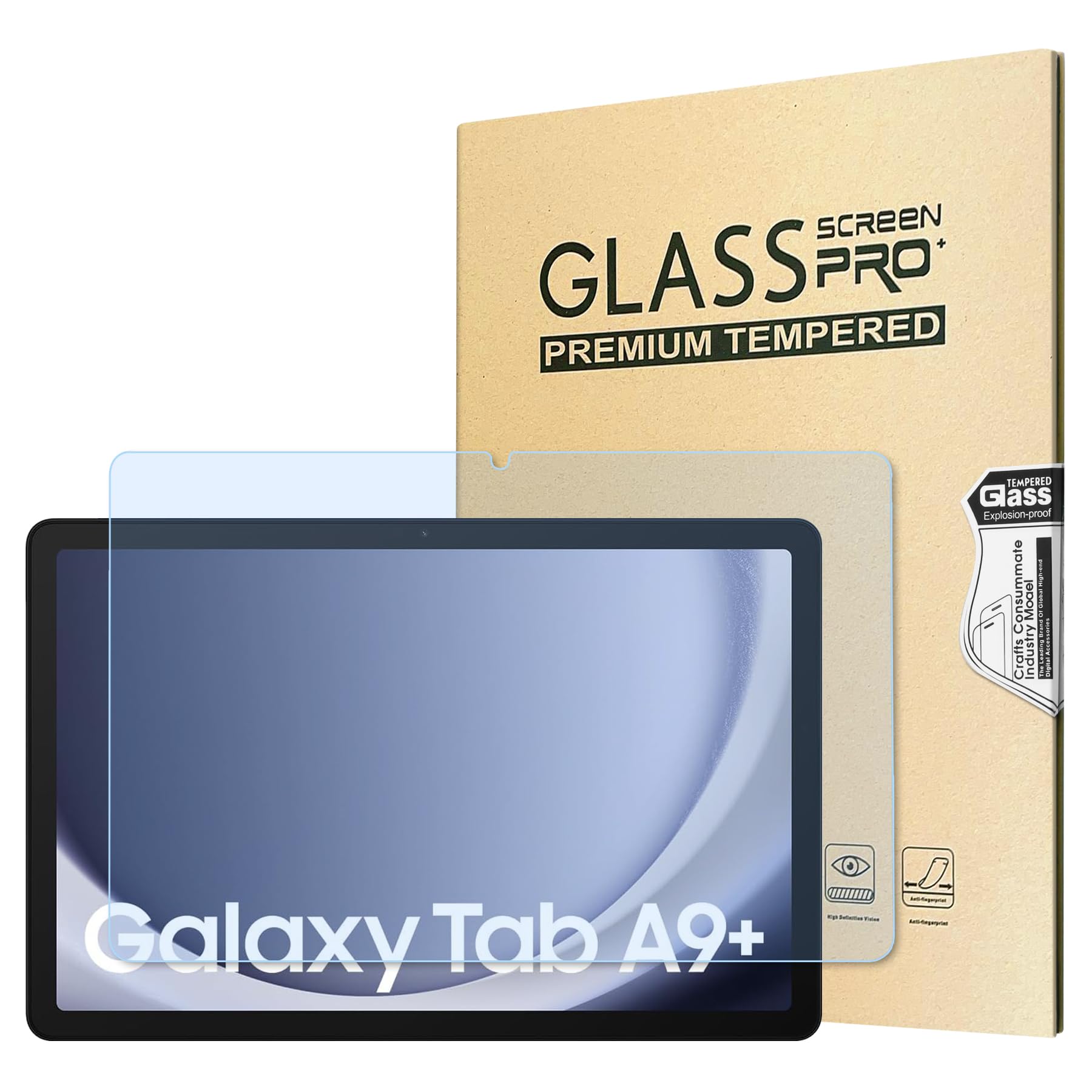 Amazon.co.jp: ブルーライトカット 強化ガラスフィルム Galaxy Tab A9