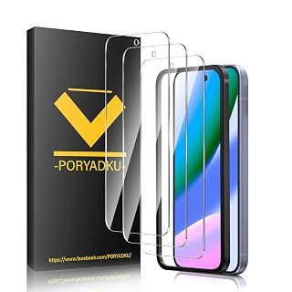 [3 Pack for Google Pixel 10 / Pixel 9 Screen Protector, Installation Frame, Fingerprint Compatible, Anti-Scratch, Case Friendly - Amazon product rated Grade A