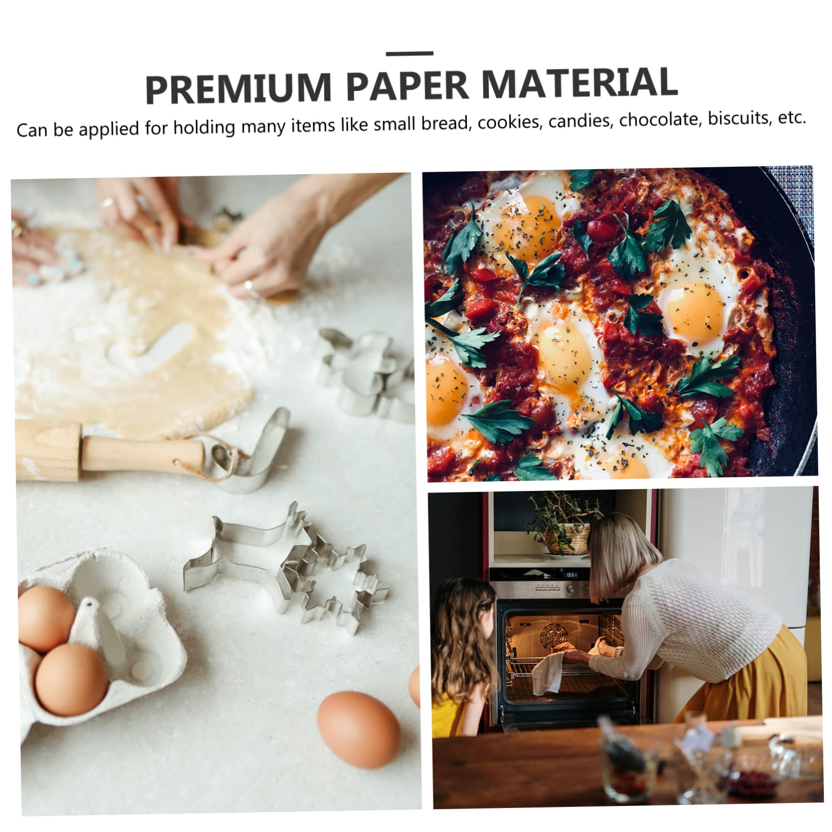 Healvian 500pezzi Sacchetti Di Carta Kraft Impermeabili Per Alimenti Sacchetti Riutilizzabile Per Snack Per Donuts Patatine e Altro Misura Piccola