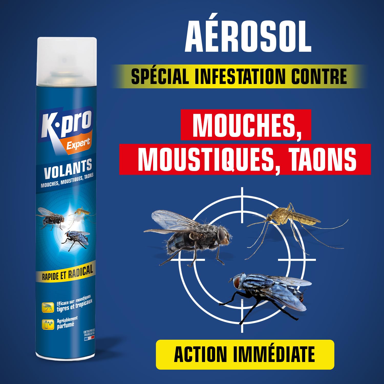 K.PRO Aérosol spécial insectes volants 750ml