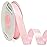 Ribbli Light Pink Satin Ribbon 5/8 inch x Continuous 25 Yards,Double Faced Satin Use for Craft, Gift Wrapping, Christmas Ornaments, Hair Bows, Bouquet Bows