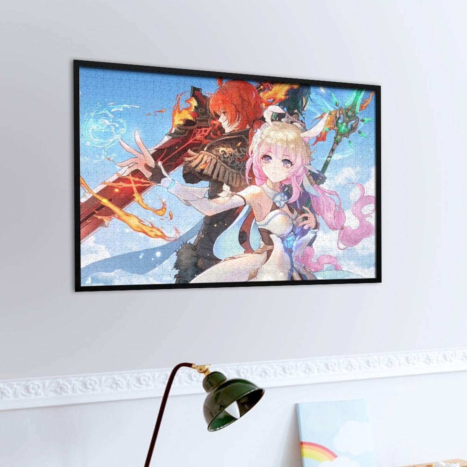 美品　春代蛍夜のジグソーパズル Amazon.co.jp: 原神【魈 蛍 パイモン】ジグソーパズル1000 PCS