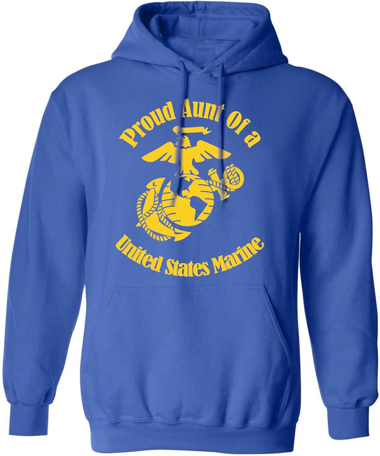 ALLNTRENDS Proud Aunt Of US Marine Support Gift Patriotic Hoodie