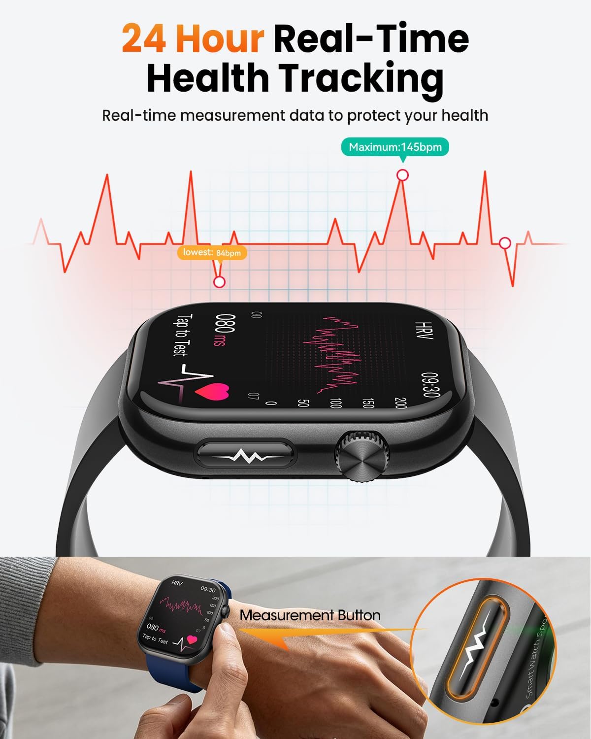 1.96" HD AMOLED Smart Watch for Men Women,Fitness Watch Tracker with 2 Band 4 71R4BYmZRML. AC SL1500