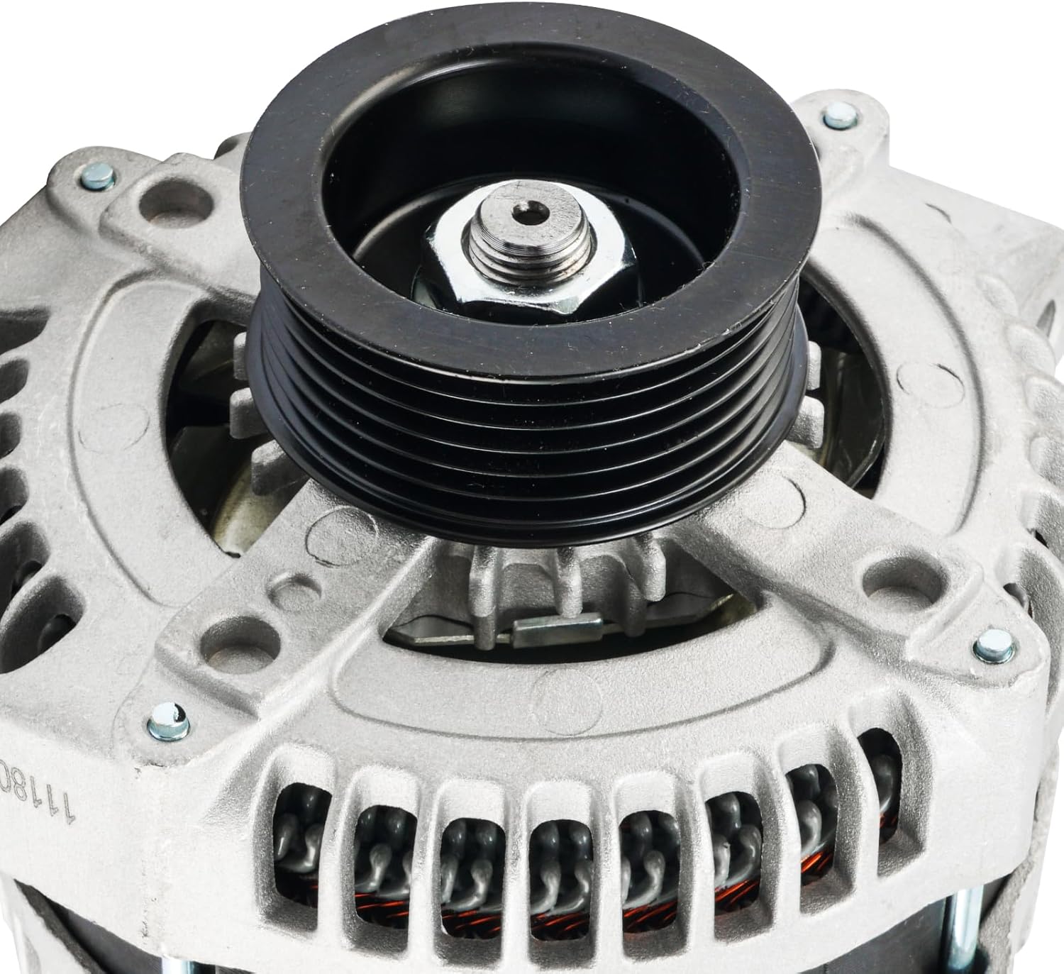 KAX Alternator Fit for Lucerne 2006 2007 2008 3.8L High Amp Alternators for 11180N 12V 140Amp CW S6 6-Groove Pulley,140 amp,11180N Automotive Replacement Alternators