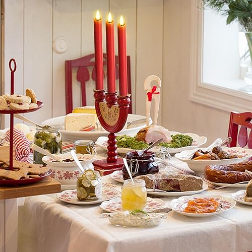 Miniatura 5 de NURADA Flickering Flameless Taper Candles 10 Inch Real Wax Warm 3D Wick LED Battery Operated Fake Candle with Remote Timer for Window Christmas Home