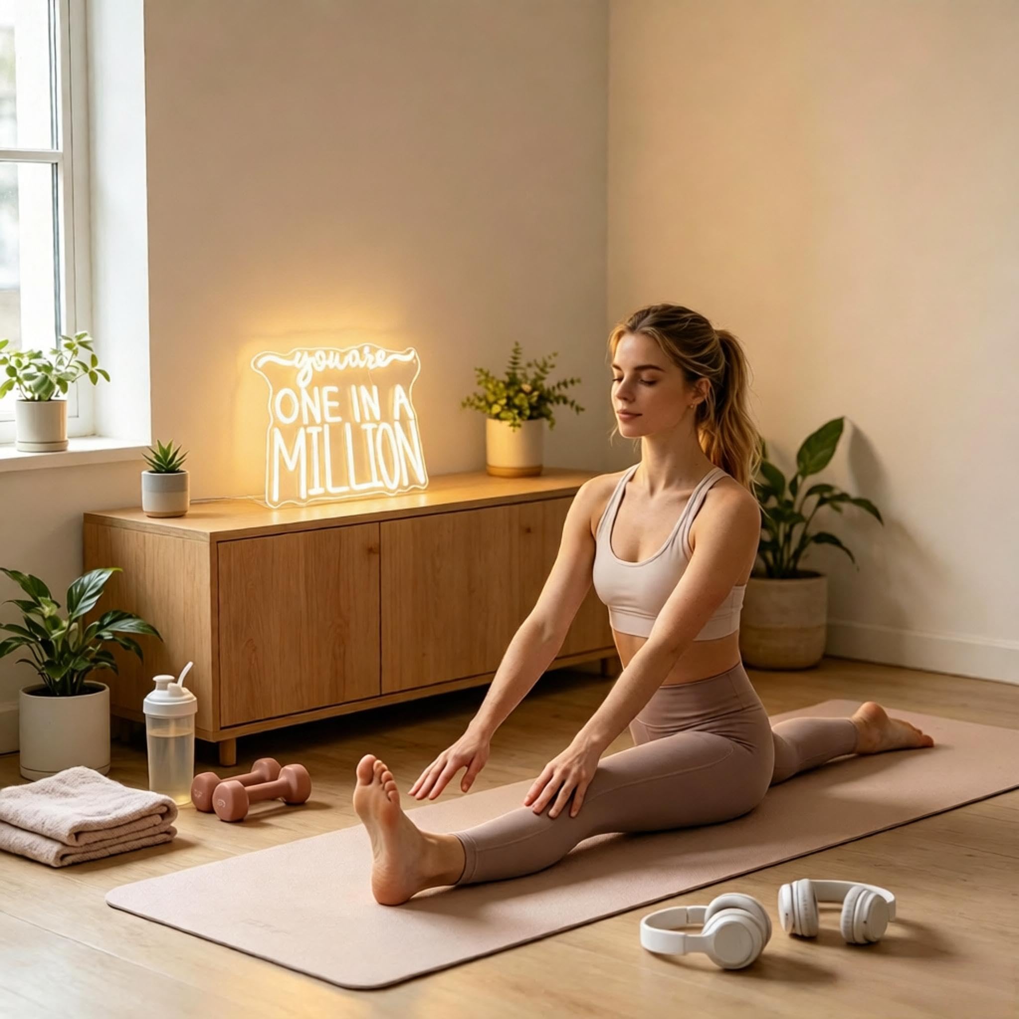 Targa al neon con scritta "You Are One in a Million", alimentata tramite USB, dimmerabile, per camera da letto, soggiorno, decorazione per la casa, bar, feste, tavolo, decorazione artistica da parete