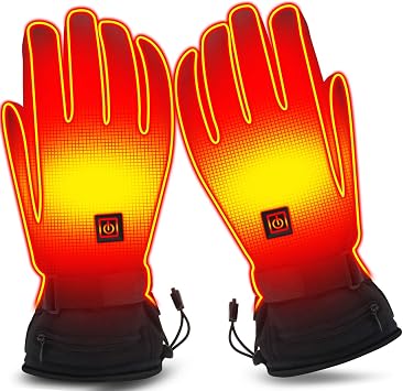 Autocastle Heated Gloves - Men & Women, Touchscreen Friendly, Rechargeable & Electric, Warm Hands in Cold Weather, Unisex, Climb, Hike, Hunt, Cycle, Ski, Heat Insulated Battery Gloves