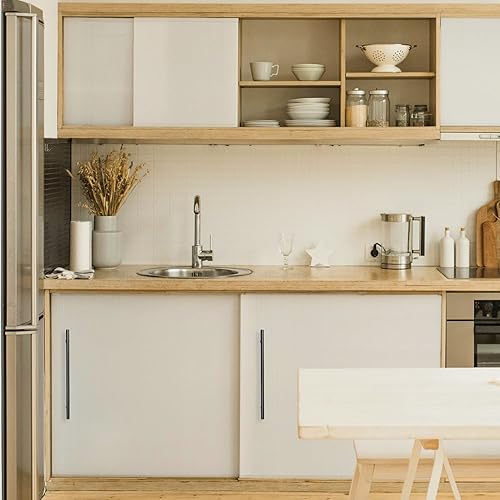 Vista 12 de Ravinte Paquete de 20 tiradores de gabinete negros de 3-3/4 pulgadas, manijas de gabinete de cocina color negro mate, tiradores de cajones modernos