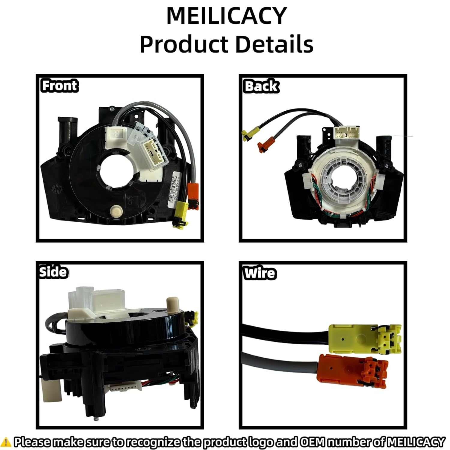 Single Spiral Cable Without an Angle Sensor for Nissan Titan Versa Murano Rogue Sentra Frontier 350Z 370Z for Toyota RAV4 Highlander B5567-CB69D B5567CB66A 25567-5X00A 25560-9CH2D