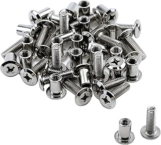Mewutal 20 Sets M6 x 20mm Cap Bolt and Barrel...,