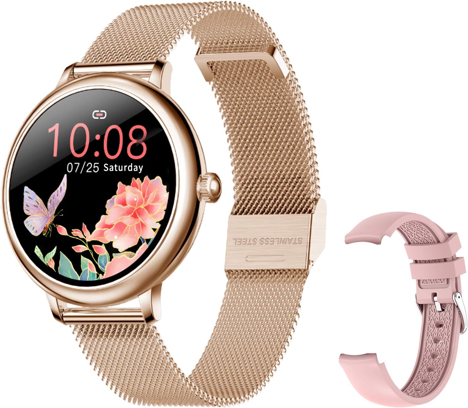Amazon.com: Efolen Fitness Tracker Smart Watch for Women- 1.08 inch Touch  Screen Smartwatch with IP67 Waterproof Heart Rate,Sleep Monitor Pedometer  Female Physiological Cycle for iOS Android (Golden) : Everything Else