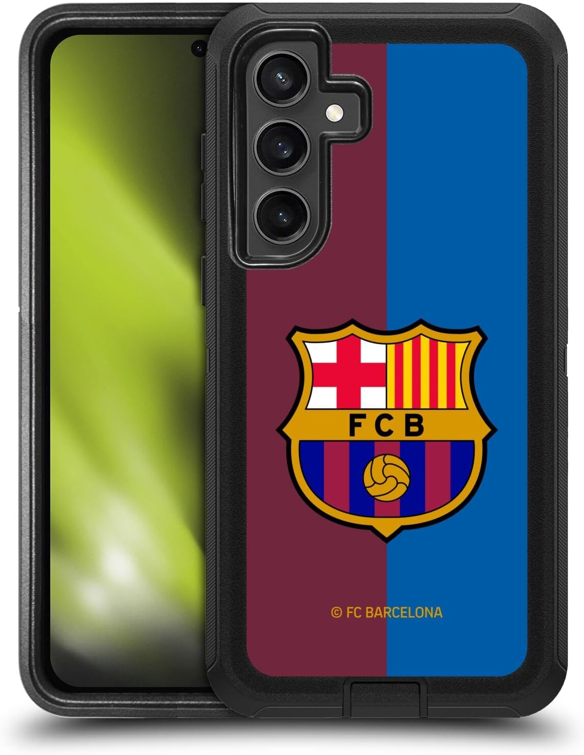 Head Case Designs Officially Licensed FC Barcelona Away 2024/25 Crest Kit Ultra-Armoured Shockproof Case Compatible with Samsung Galaxy S24 FE