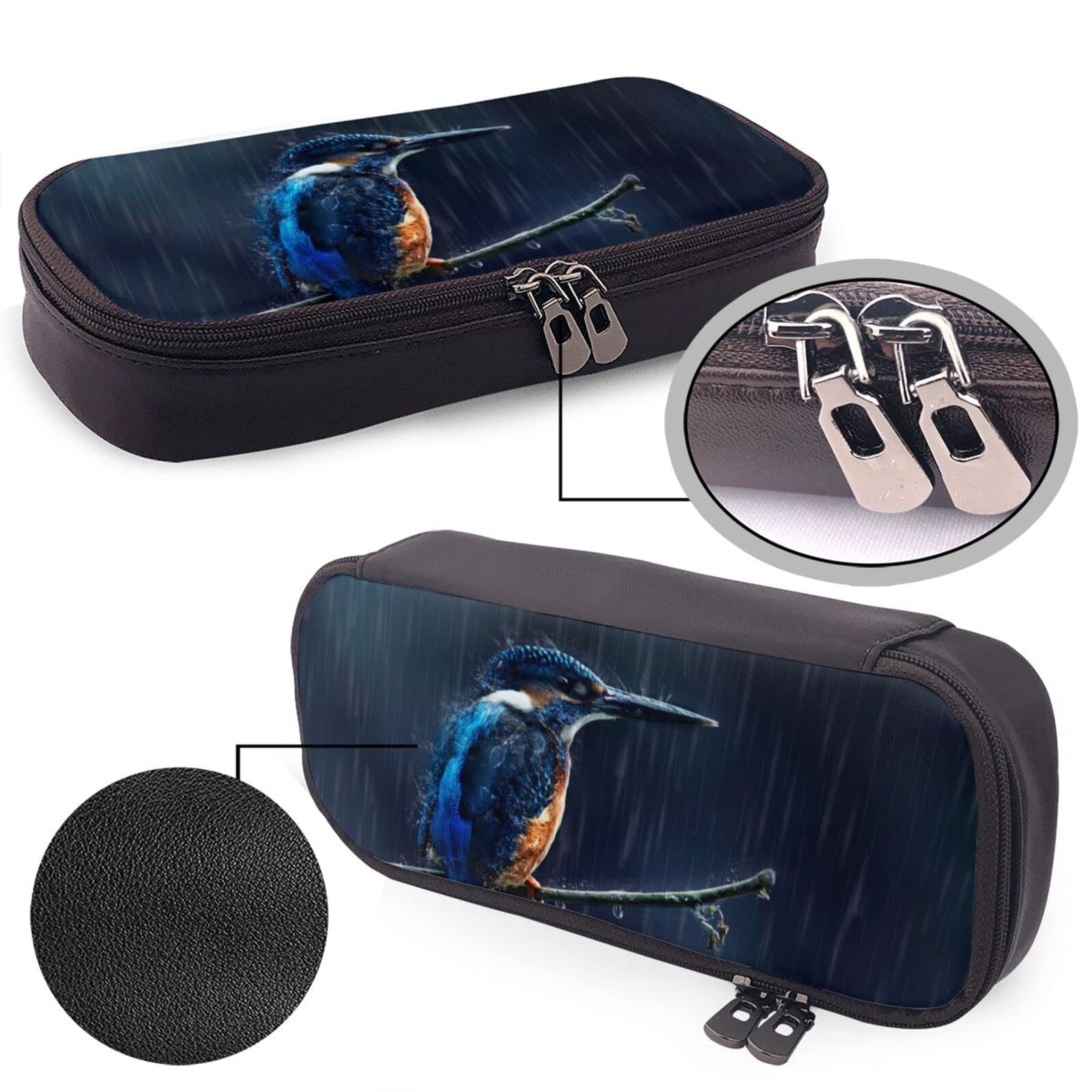 パピエマシェ小鳥柄ペンケース 筆箱　フランスアンティーク 雀　スズメ　バード パピエマシェ小鳥柄ペンケース 筆箱フランスアンティーク 雀