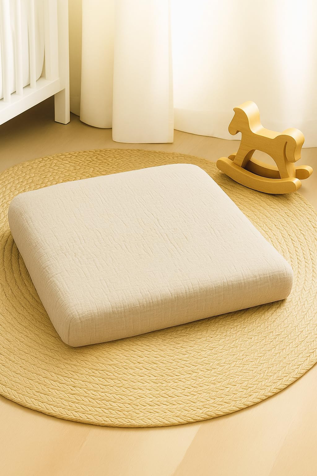 Fodera per fasciatoio in 100% cotone mussola, per fasciatoio 85 x 75 cm e 75 x 75 cm – morbido rivestimento per wickeeper, traspirante e lavabile, motivo: stelle grigie