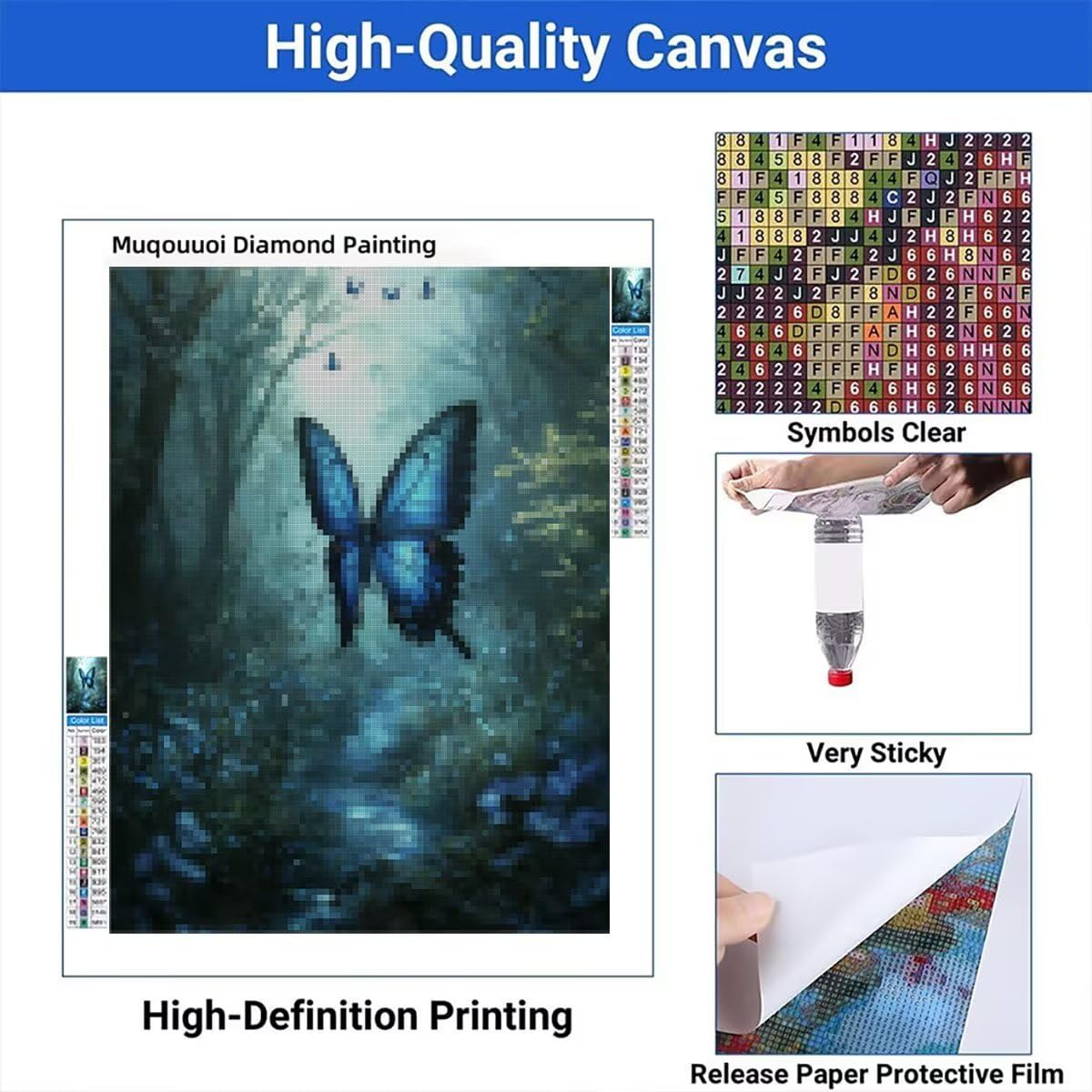 Obraz diamentowy dla dorosłych motyl diament malarstwo duży rozmiar 70 x 90 cm, 5D diamentowe malowanie dziecko kryształ górski ścieg krzyżykowy sztuka płótno zestaw rzemieślniczy, dekoracja salonu