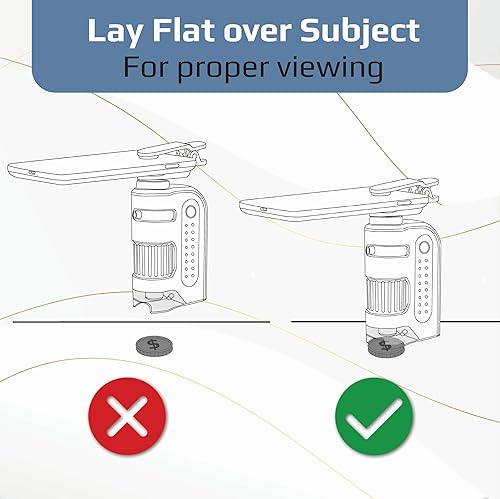 Miniatura 13 de Microscopio de bolsillo Carson MicroBrite Plus 60x 120x con iluminación de energía LED (MM-300).