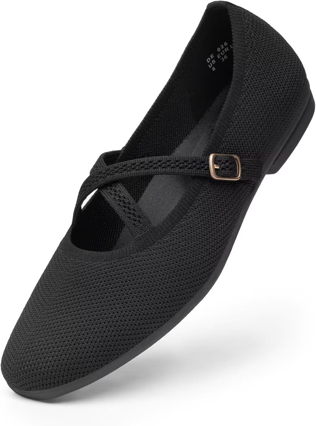 Women's Mary Jane Flats Shoes Ballet Flats with Buckle Strap Soft Work Dress Ballerina Walking Shoes