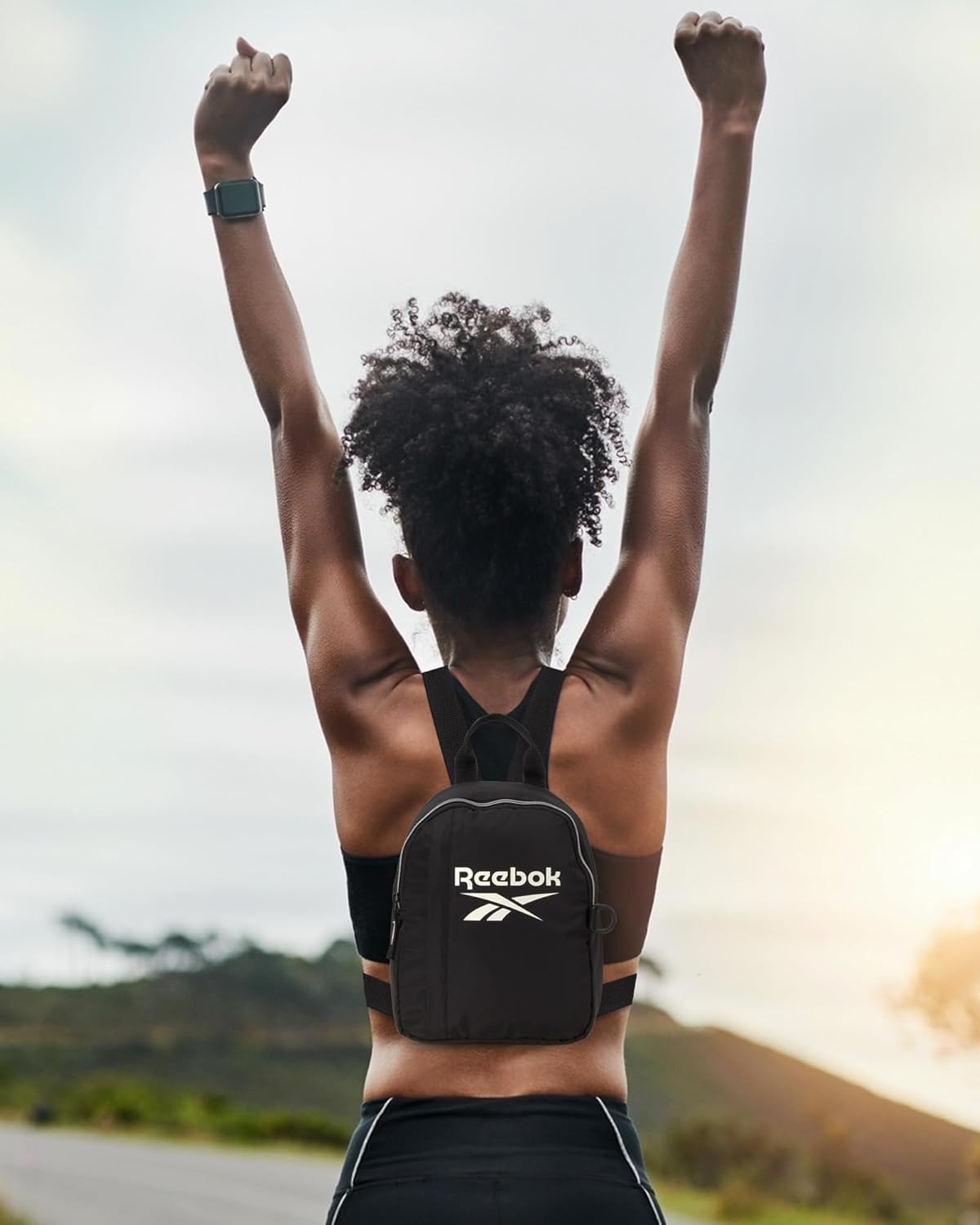 Reebok Womens Backpack - Zipper Closure Mini Lightweight Backpack Purse for Women - Everyday Bag & Travel Bag for Women, Reagan Black - Image 2