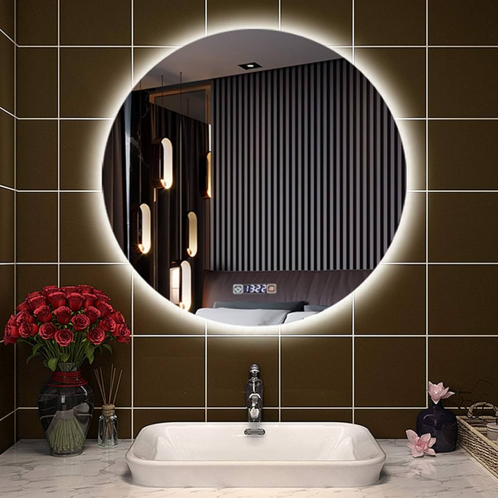 Battery Powered Bathroom Mirrors With Lights Everything Bathroom