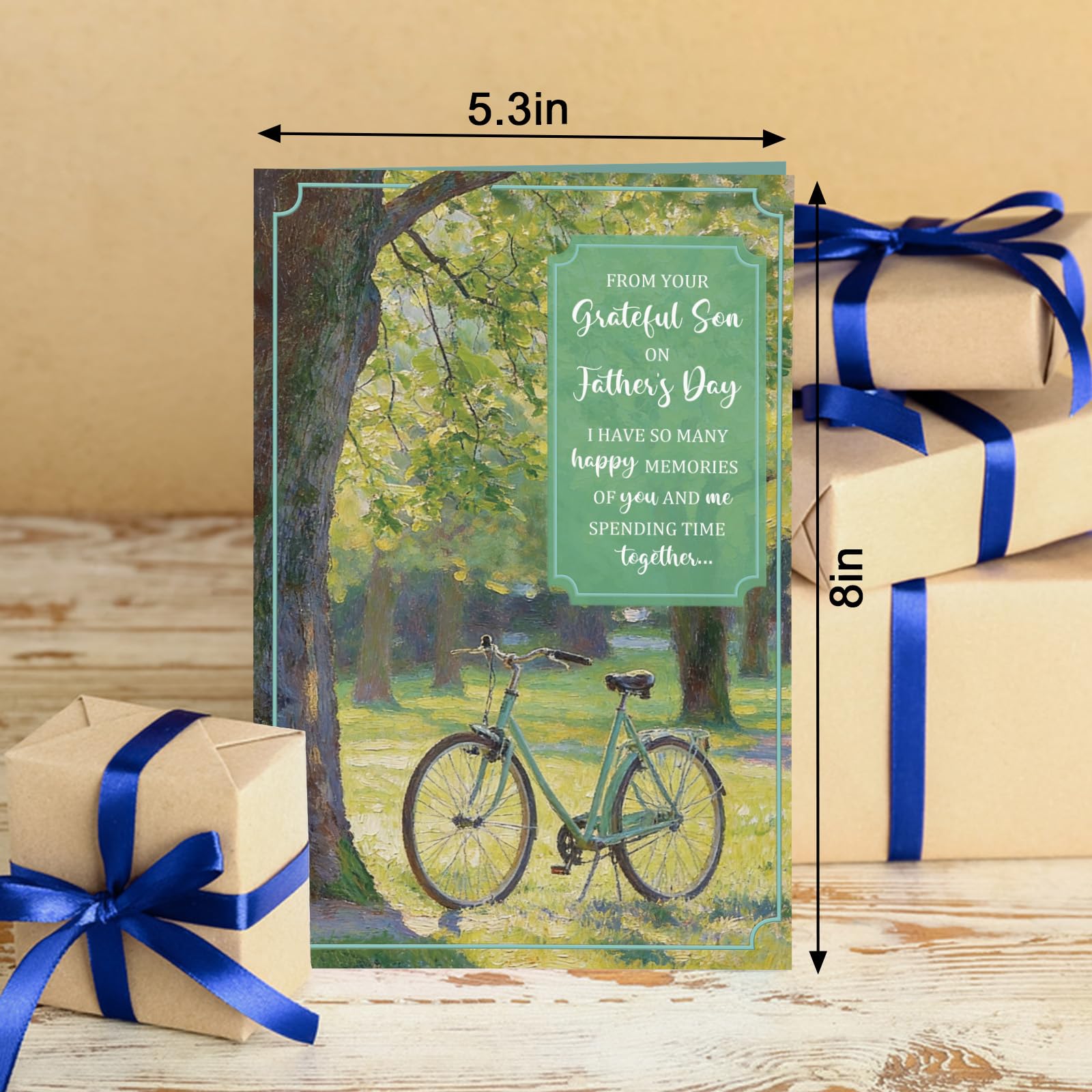 Heartfelt Dad - Biglietto per la festa del papà da parte del figlio, biglietto per la festa del papà da bambino, figlio e ragazzo, biglietti per la festa del papà da Great Sons