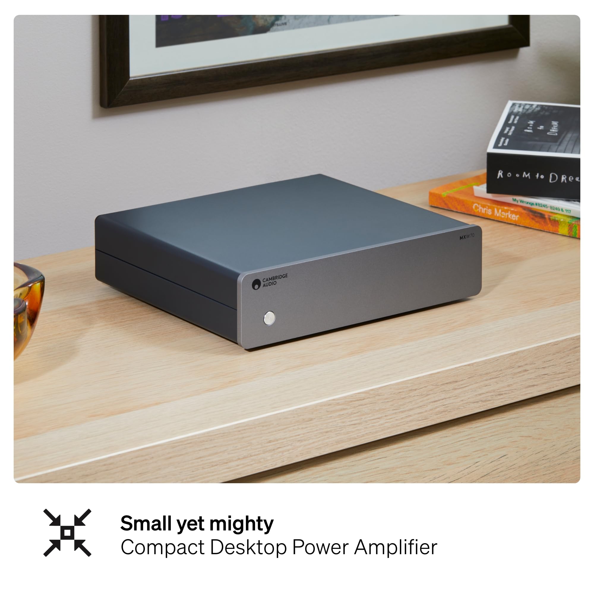 Cambridge Audio MXW 70 - Kompaktes Endstufen-HiFi-System mit 70 Watt pro Kanal, RCA- und XLR-Eingängen und Hypex NCORE Class D-Verstärkung - Lunar Grey
