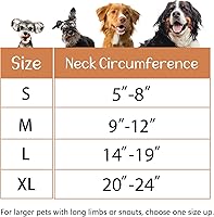 Vista 7 de Collar inflable de Navidad para perro después de la cirugía, collar protector de recuperación para perros y gatos, cono suave para mascotas, collar