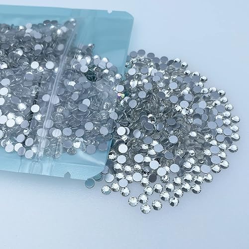 Miniatura 2 de 4320 diamantes de imitación SS6 con parte trasera plana para manualidades, gemas blancas transparentes para manualidades, cristales de uñas,