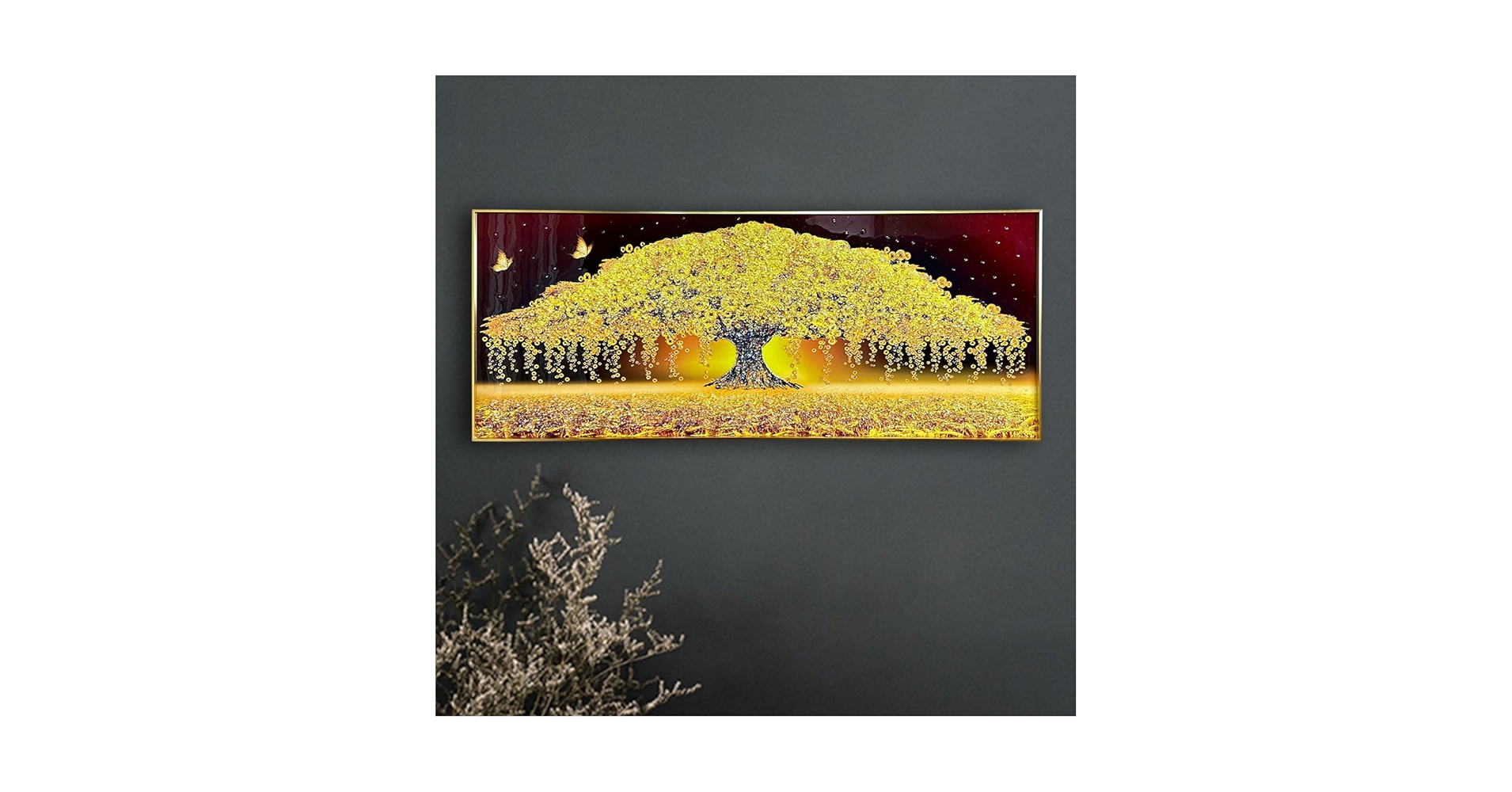 Amazon.co.jp: アート パネル 運気が上がる 水晶 絵画 金運 幸運