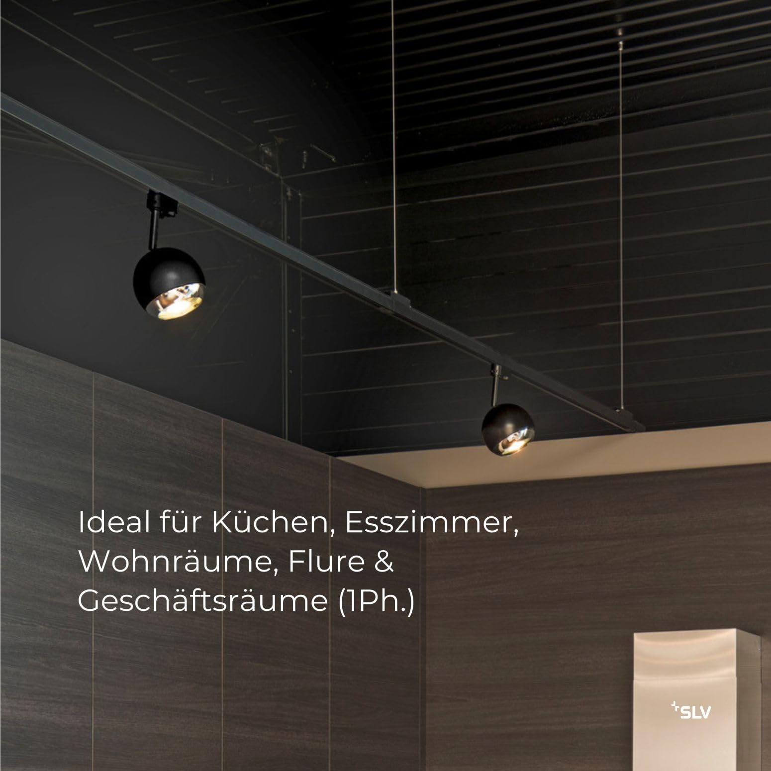 SLV LIGHT EYE 90 1Ph QPAR51 schwarz
