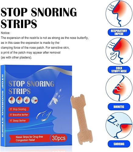 Miniatura 2 de Anomidry Dispositivos anti ronquidos 150 tabletas especiales para la respiración nasal de PCST dejan de roncar y alivian la congestión nasal causada