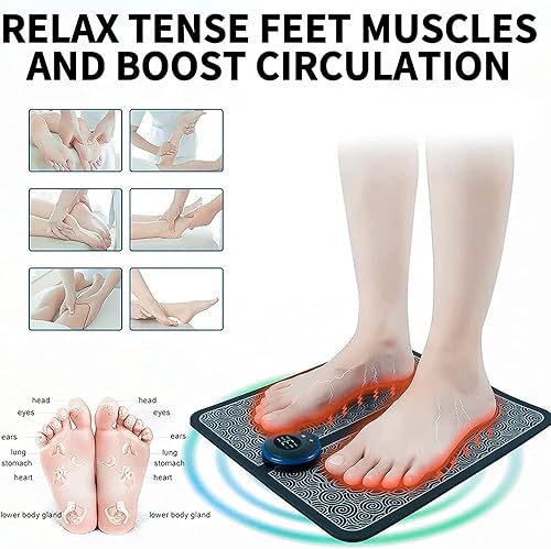 Miniatura 3 de Masaje, cojín de masaje, masaje de tejido profundo, promueve la circulación sistemática, mejora la calidad del sueño, 8 modos y 19 niveles de