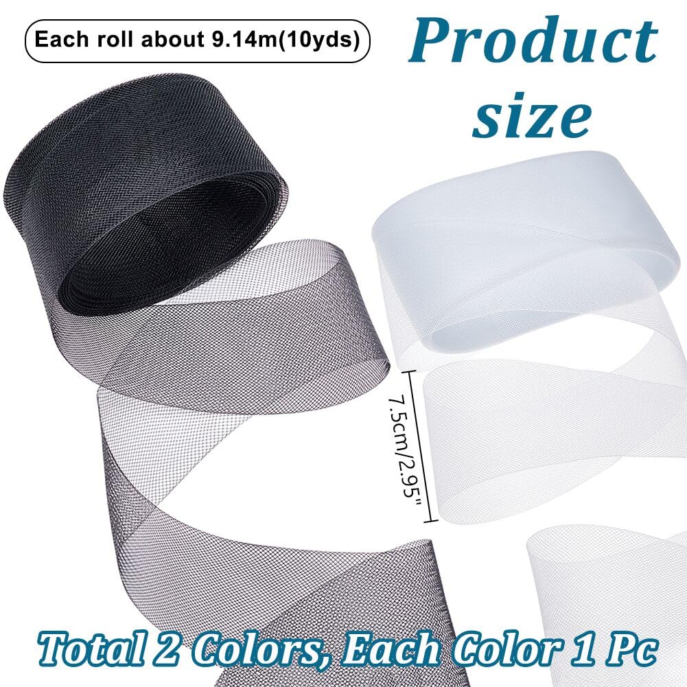 Tresse Crin Cheval Blanc 6m - 30mm Large - Pour Robes Mariée, Couture, Déco Élégante